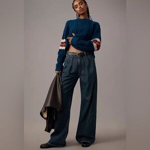 Citizens of Humanity Petra Pleated Denim Trousers Size 27